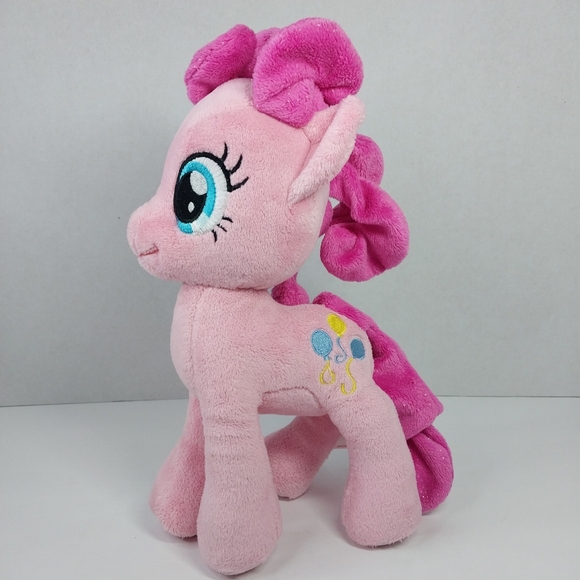 My Little Pony Pinkie Pie Plush 12" Hasbro Stuffed Animal Pink Balloons 2013 - Picture 1 of 10